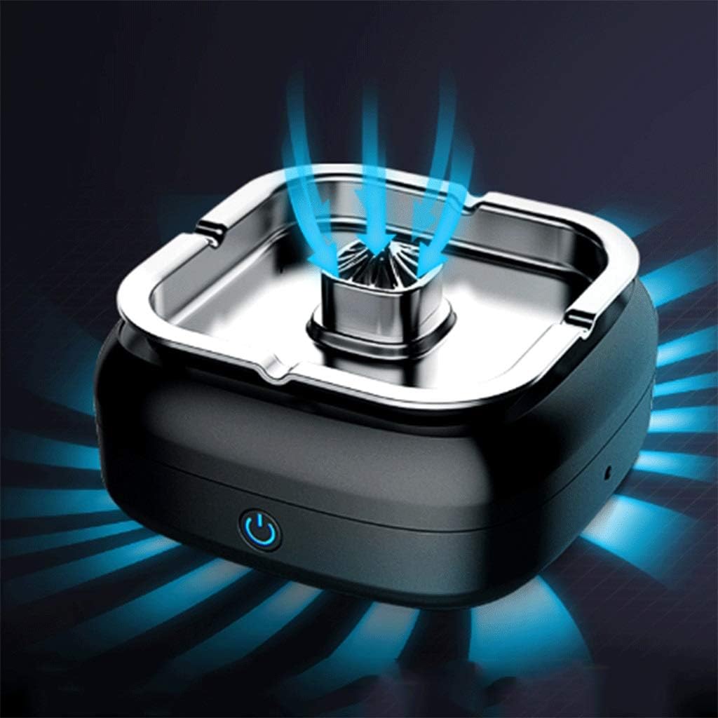Metal Smokeless Ashtray USB Washable Filter Smoke Elimination