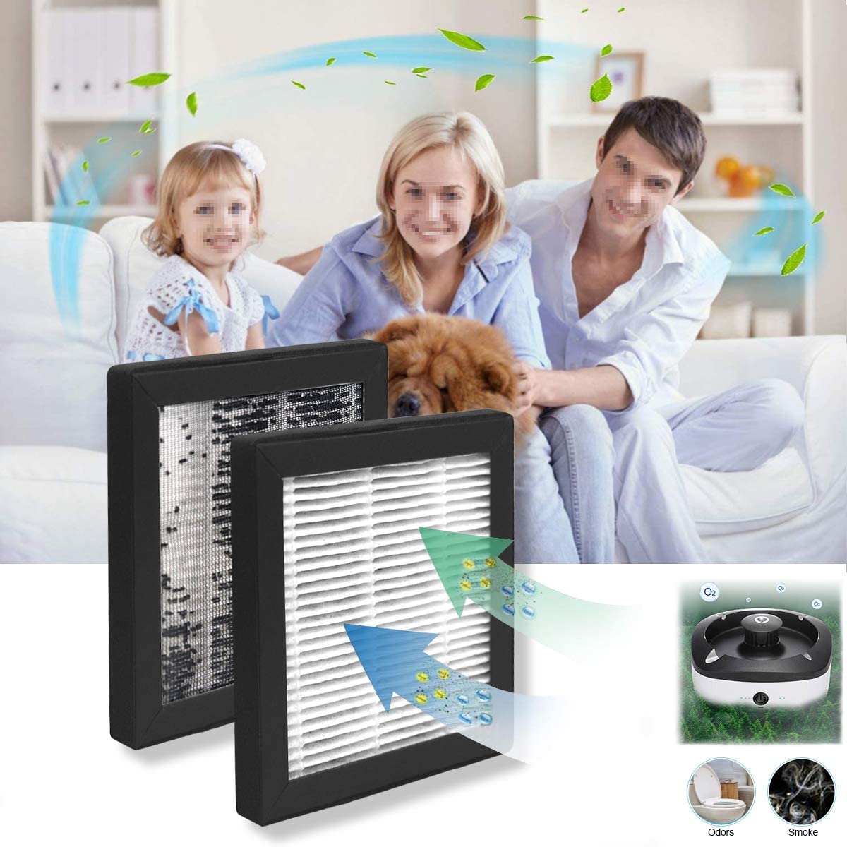 Large Smokeless Ashtray Smoke Eliminator USB Rechargeable
