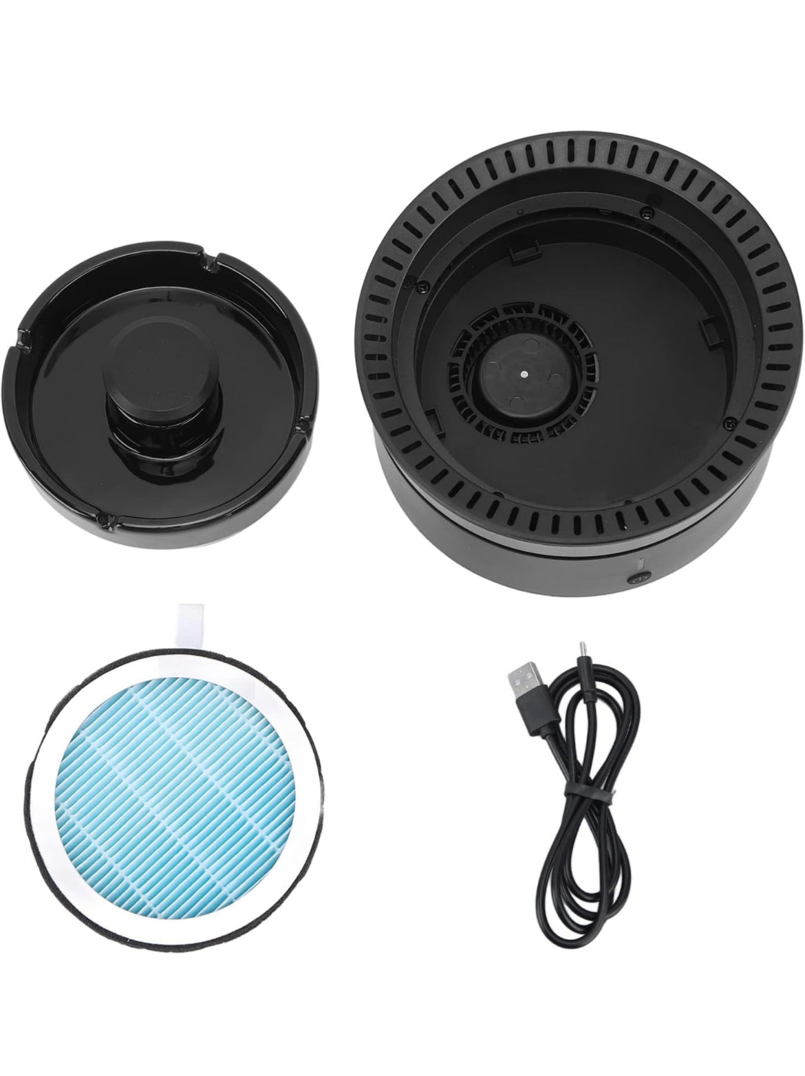 Elegant Smokeless Ashtray USB Porcelain 2.0 Rechargeable Powerful Modern Air Purifier