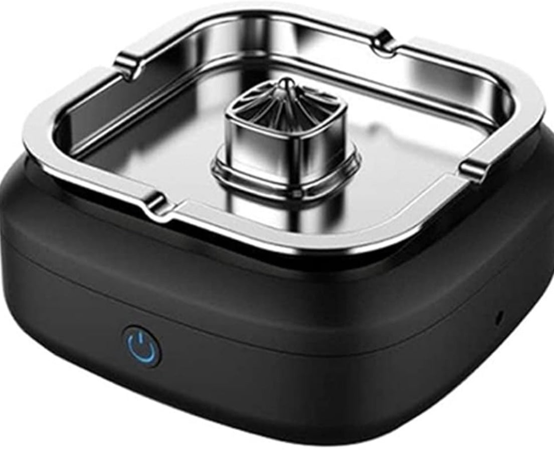 Metal Smokeless Ashtray USB Washable Filter Smoke Elimination