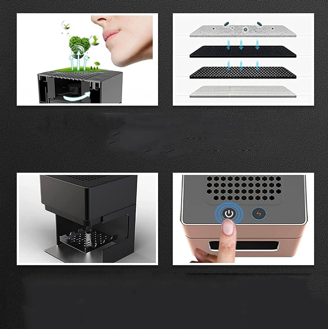 Powerful Smokeless Ashtray Heavy Duty Rechargeable Smoke Eliminator