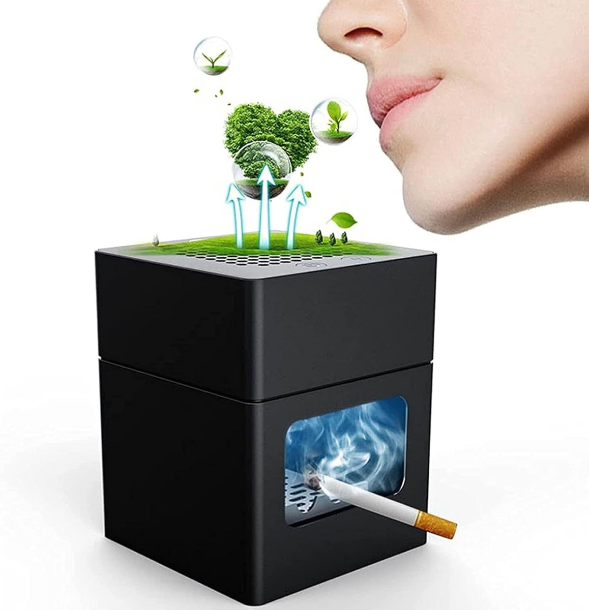 Powerful Smokeless Ashtray Heavy Duty Rechargeable Smoke Eliminator