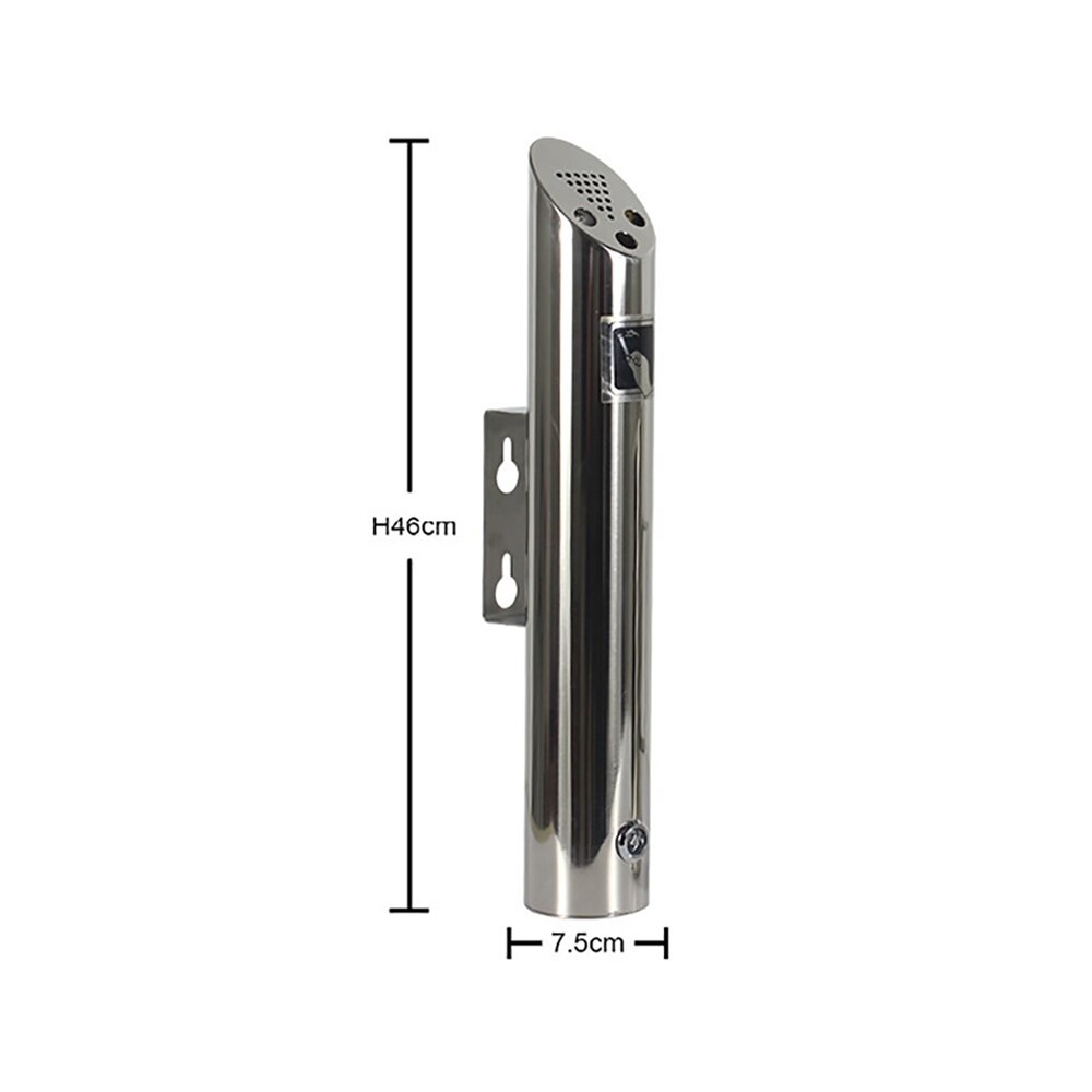 Outdoor Ashtray Wall Mounted Stainless Steel