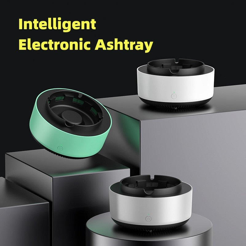 Smokeless Ashtray Air Purification Smell Proof Smoke Sucking