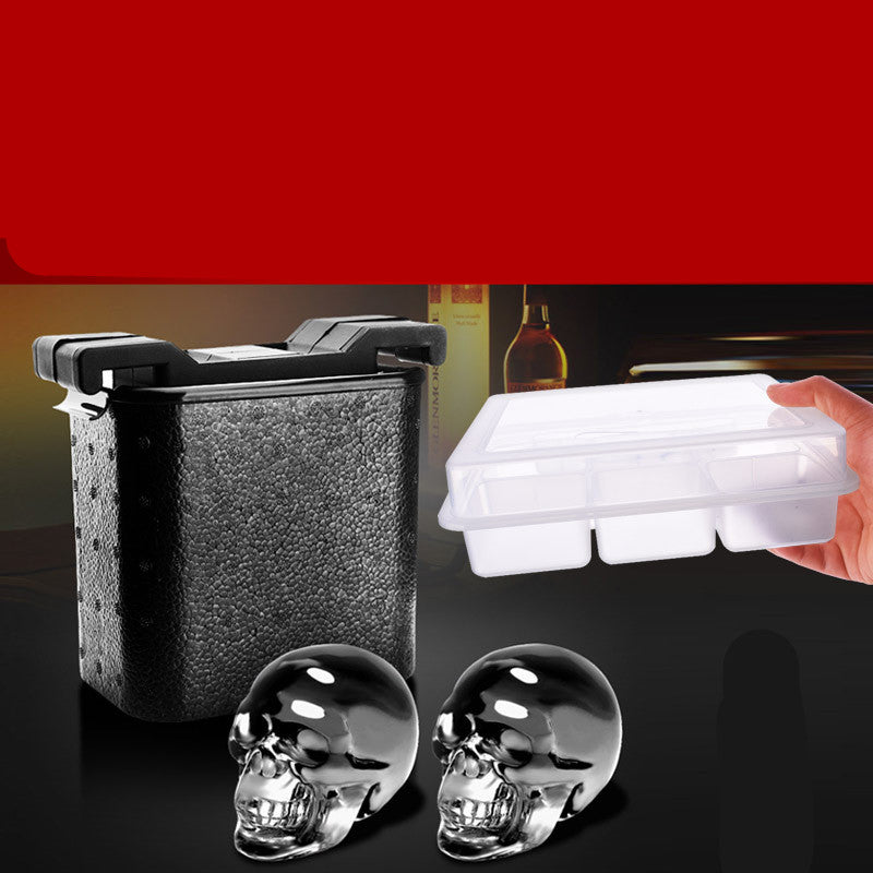 Large Skull Ice Cube Maker Crystal Clear Spheres Premium Diamond