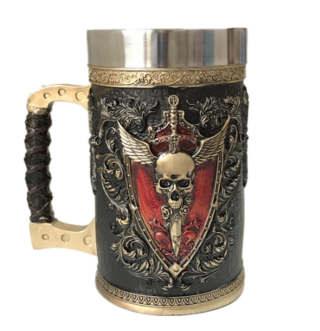 Viking Warrior Skull Stein