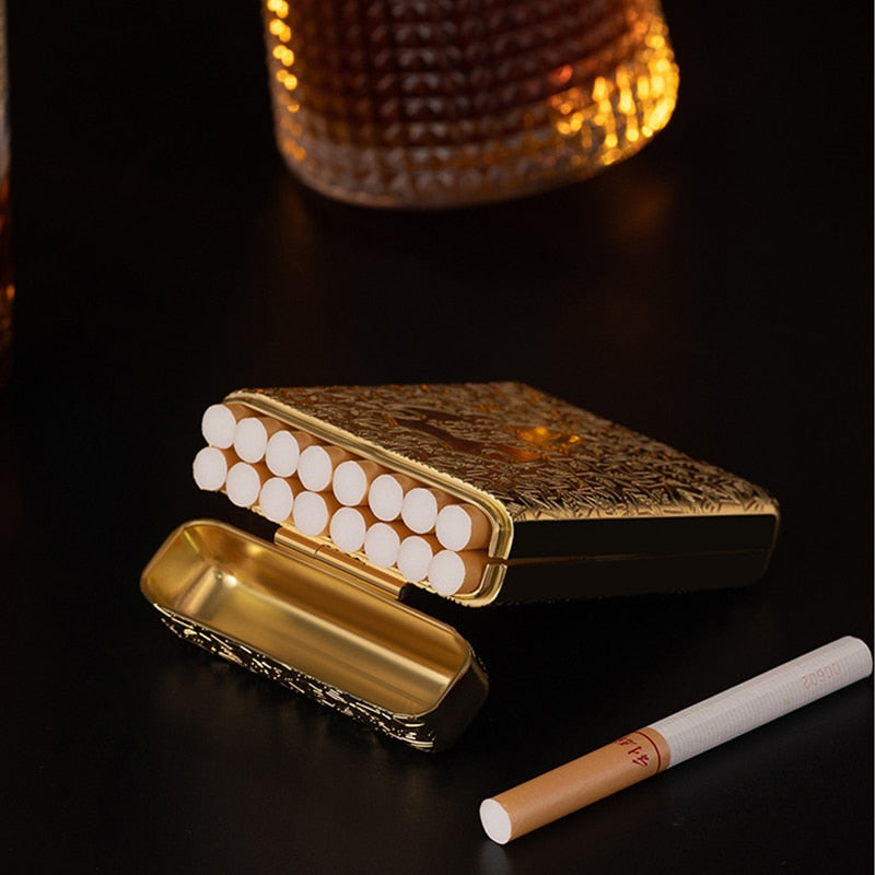 Luxury Peaky Blinders Gold Cigarette Case Regular/King & 100's