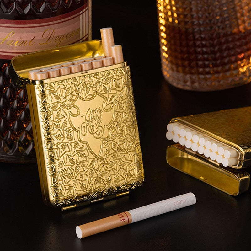 Luxury Peaky Blinders Gold Cigarette Case Regular/King & 100's