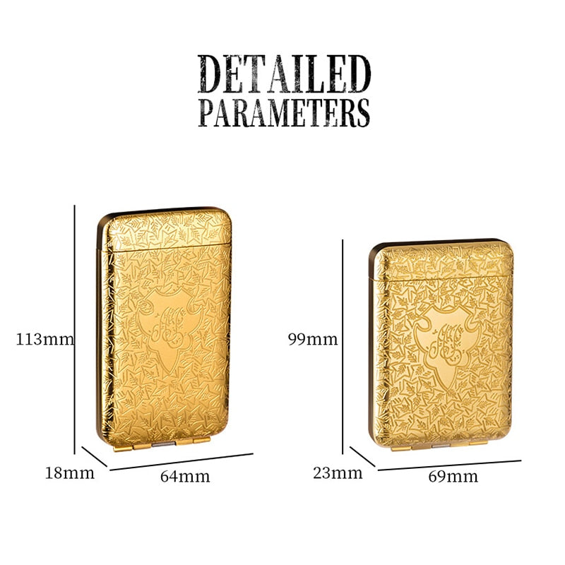 Luxury Peaky Blinders Gold Cigarette Case Regular/King & 100's