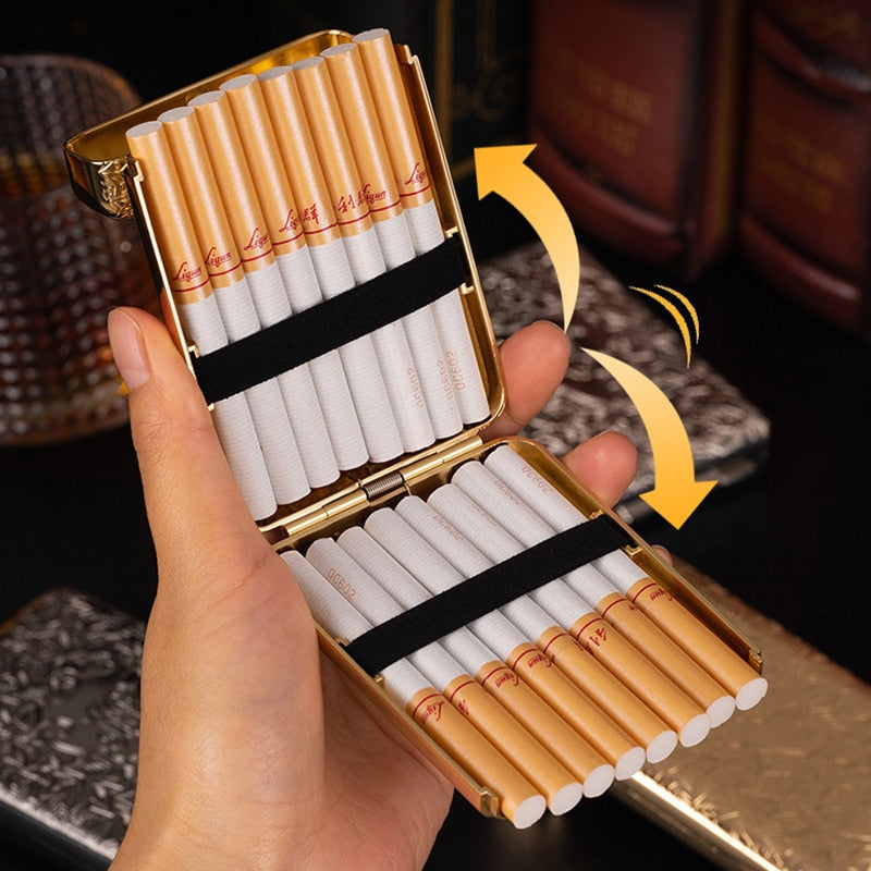 Luxury Peaky Blinders Gold Cigarette Case Regular/King & 100's
