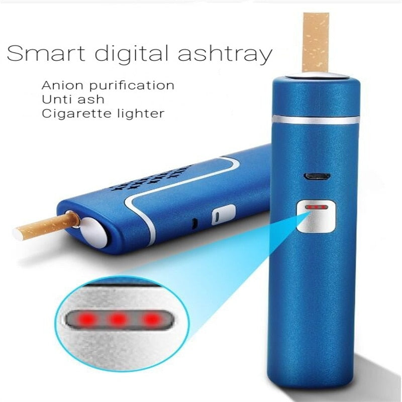 Portable Pocket Smart Ashtray USB Rechargeable