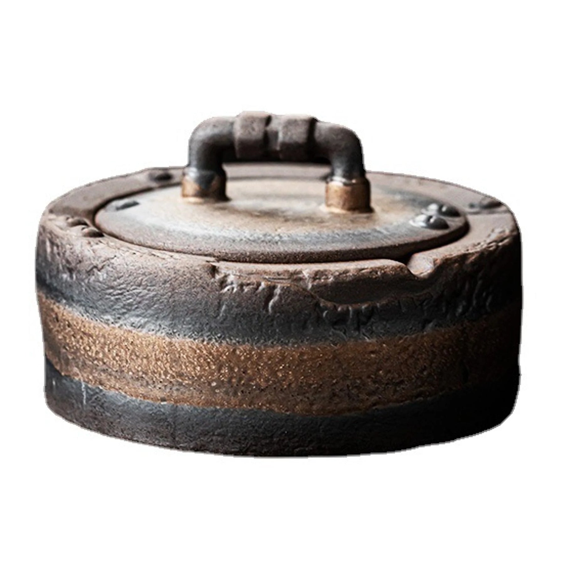 Vintage Ceramic Ashtray With Cover