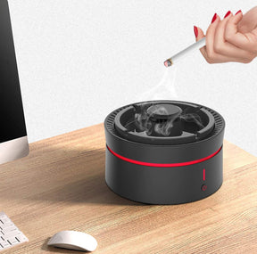 Elegant Smokeless Ashtray USB Porcelain 2.0 Rechargeable Powerful Modern Air Purifier