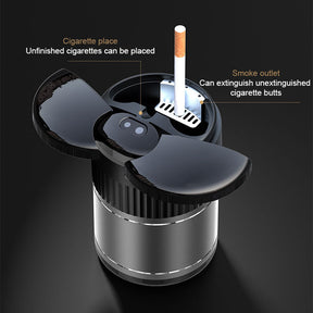Smart Vehicle Ashtray Infrared Sensor USB Smell Proof