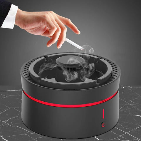 Porcelain Smokeless Ashtray Smoke Eater Air Purifier Rechargeable